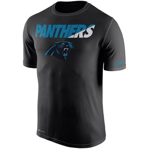 NFL Men's Carolina Panthers Nike Black Legend Staff Practice Performance T-Shirt